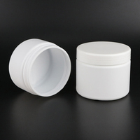 Contenants de soin de la peau mats de luxe 50g 200g 300g, pot à crème rond en plastique noir, blanc, rose, beige avec couvercle à joint intérieur
