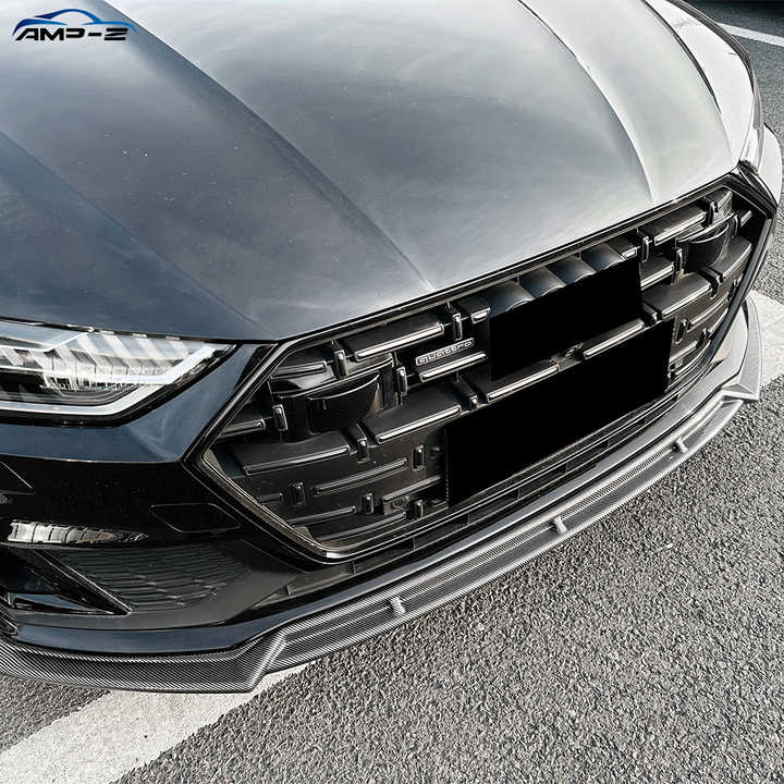 Lip Arrière En Vrai Carbone Pour Audi A7/S7 C8 (2019-2024) - Noir Brillant - Neuf - Installation Facile