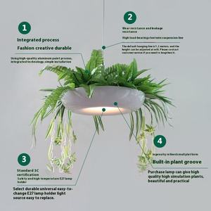<span class=keywords><strong>Luminaire</strong></span> suspendu LED moderne de style nordique pour plantes, <span class=keywords><strong>pot</strong></span> de fleurs, lustre - Product Image 2