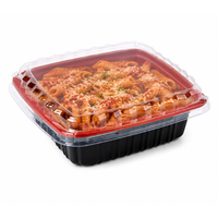 Boîte à lunch jetable personnalisée, boîte en plastique, boîte bento avec couvercle, compatible micro-ondes, bol à lunch bento en plastique