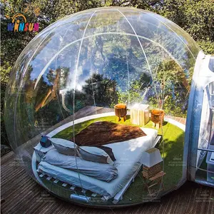 Tente de Glamping à bulles transparente gonflable commerciale personnalisée d'hôtel de randonnée à vendre