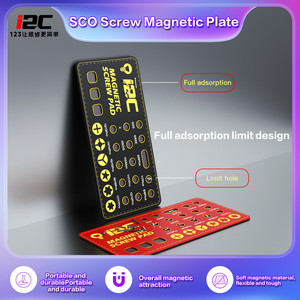 Tapis magnétique I2C pour vis de réparation de téléphone, tapis de tri de vis anti-perte avec aimant puissant, organisateur de poste de travail portable - Product Image 1