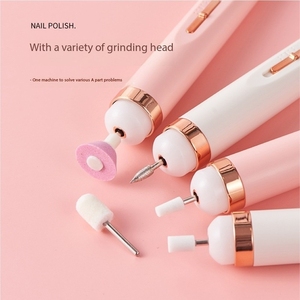 Kit de Mini Lima Eléctrica Portátil para Uñas, Herramienta USB Pequeña para Remover Acrílico, Plástico y Gel con Funciones de Exfoliación - Product Image 4