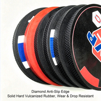 Sous-verre de hockey sur glace en caoutchouc vulcanisé avec logo personnalisé de qualité supérieure, souvenir sportif