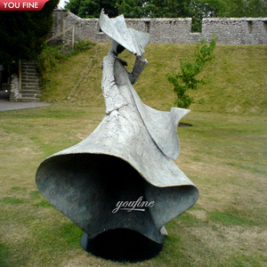 Estatua abstracta de bronce, escultura de <span class=keywords><strong>la</strong></span> <span class=keywords><strong>fuerza</strong></span> veneciana, para parque al aire libre, tamaño real, para jardín - Product Image 4