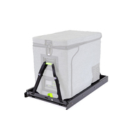 Glissière de réfrigérateur inclinable robuste JH-Mech, compatible avec les réfrigérateurs de 30L à 50L, en acier thermolaqué résistant aux intempéries, pour 4x4
