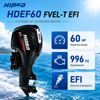 HIDEA HDEF60 FVEL-T EFI 60hp Long Shaft 4 Stroke 3 Silinder Motor Tempel Kapal Laut Kontrol Jarak Jauh Baru untuk Perahu RIB