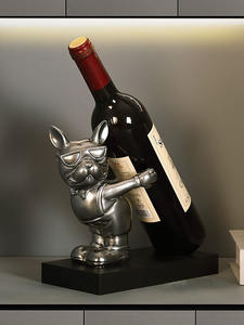 Ornement créatif moderne de casier à vin de chien maison entrée Table à manger meuble TV décor de haute qualité <span class=keywords><strong>Pit</strong></span> <span class=keywords><strong>Bull</strong></span> casier à vin ornement - Product Image 4