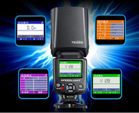 Flash Speedlite Triopo pour appareil photo reflex numérique, compatible avec les modèles Mark 6D, avec boîte à lumière et support d'éclairage.