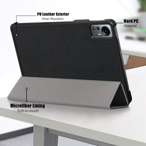 Magnet Slim Trifold Folio Stand PU Funda de cuero para tableta para <span class=keywords><strong>Xiaomi</strong></span> <span class=keywords><strong>Pad</strong></span> <span class=keywords><strong>5</strong></span> Pro 12,4 pulgadas <span class=keywords><strong>2022</strong></span> - Product Image 4