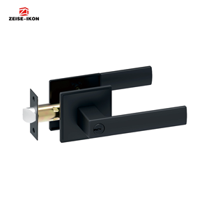 Serrure de porte d'entrée antivol durable <span class=keywords><strong>et</strong></span> étanche avec levier, finition <span class=keywords><strong>nickel</strong></span> satiné, bouton réglable, pêne dormant à cylindre unique, clé 70 mm - Product Image 1