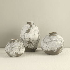 Nouveau vase à fleurs en céramique de style chinois moderne et écologique pour la décoration de salon, entrée, maisons d'hôtes et hôtels - Product Image 3