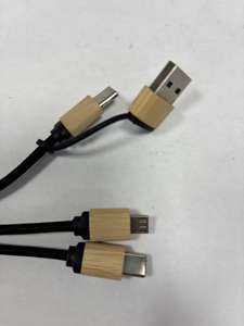 Porte-clés personnalisé avec logo, câble <span class=keywords><strong>USB</strong></span> multifonction 3 en 2, 3 en 1, chargeur rapide, adaptateur de charge avec LED pour type C, micro - Product Image 4