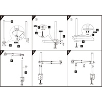 Support de moniteur de bureau ergonomique pour moniteurs de jeu Matériel informatique de jeu Support mural universel pour moniteur