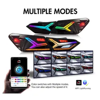 Ensemble de lampe de voiture modifié par mouvement DK arrière pour Camry 2018 8th Gen SE LE XSE XLE feux arrière LED avec clignotant