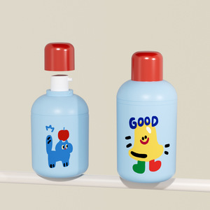 Nouveauté : Emballage mignon pour soins de la peau pour enfants, flacon de lotion, flacon de gel douche, pot de crème pour le visage, conteneur à fond rond et couvercle rond - Product Image 2