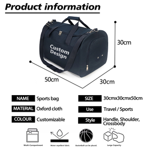 Tùy chỉnh thể thao đào tạo phòng tập thể dục Ba lô malas de viagem bóng rổ Túi bóng đá du lịch Weekender Túi Duffel bolsos de viaje - Product Image 6