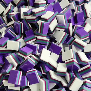 Juego de Fichas de Mahjong Americanas de 4 Capas, Personalizadas, en Color Verde Esmeralda, Negro, Rosa, Azul, Verde Tortuga, Morado Perlado, para Viaje - Product Image 3