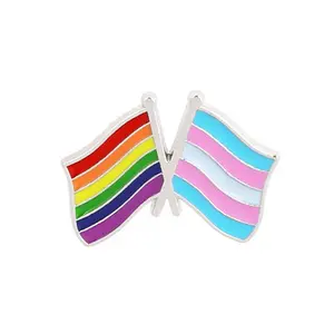 Creative Rainbow Heart Flag spille smaltate Love is love Gesture Pattern LGBT Brave Bag distintivi con risvolto regali di gioielli