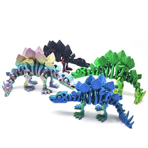 Figura de Dinosaurio Estegosaurio Impresa en 3D con Articulaciones Deformables, Regalo Artesanal para Fiestas - Product Image 5
