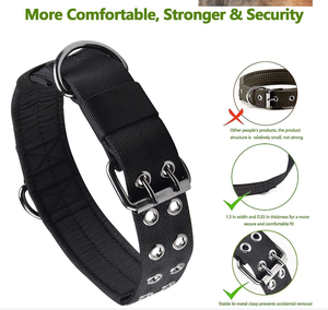 Collier réglable pour chat et chien, luxe, nylon durable, accessoires pour animaux de compagnie, pour chiens de taille moyenne et grande, berger allemand, Lackeys - Product Image 3