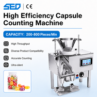 Système de contrôle PLC de bureau, machine semi-automatique de comptage et d'emballage de bonbons en tablettes pour les gommes