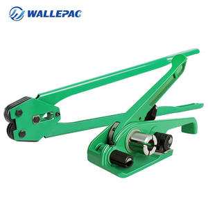 Wallepac耐用托盘捆扎套件重型手动张紧器捆扎工具，用于1/2 “-3/4” 宽度聚酯 (Pet) 表带 - Product Image 1