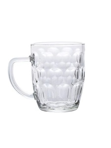 Nhà Máy Trực Tiếp Rõ Ràng Bia Cốc Thủy Tinh 10Oz 16Oz Dứa Hình Dạng Emboss Dimple Stein Glass Bia Cốc Với Xử Lý - Product Image 4