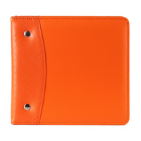 Carpeta de anillas personalizada de dos agujeros Carpeta de oficina de cuero popular para organización de documentos y fines decorativos de papel