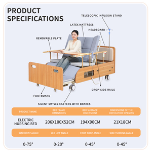 Elder Care Products Home Nursing Medical <strong>Hospital</strong> Home Care Nursing <strong>Bed</strong> With Toilet <strong>Electric</strong> Multi Function Manual Medical <strong>Bed</strong> - Product Image 5