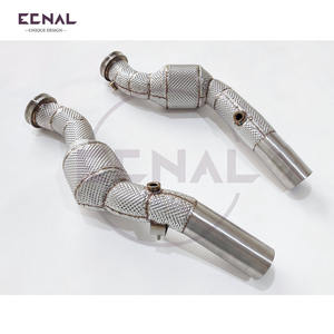 Ecnal para Maserati Ghibli <span class=keywords><strong>SQ4</strong></span> alta calidad SS304 deportes aislar contra el calor tubo de escape - Product Image 3