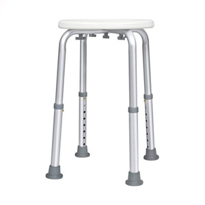 Aluminum Alloy Shower <b>Stool</b> 32Cm <b>Adjustable</b> <b>Height</b> Foldable Bath Seat For Elderly And Pregnant Women - Product Image 1