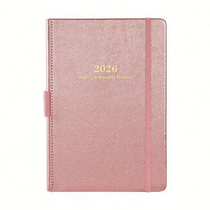 Agenda Semanal de Bolsillo Prolead 2026, Espiral A5, Logotipo en Lámina Dorada, 100% Ecológica, Portátil, Diseño Personalizado, 80 Hojas - Product Image 1