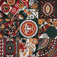 Azulejo de Porcelana Mate Estilo Marroquí Blaze Build, 600x600mm, 9mm de Grosor, Antideslizante, Geométrico Floral, para Pared de Baño