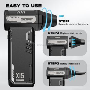Soplador de Aire Eléctrico SDFM-X15, Motor sin Escobillas de 130,000 RPM, Aire Comprimido Ajustable de 3 Velocidades, Funciona con Batería, para Bricolaje Industrial, 52 m/s - Product Image 3