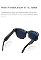Lunettes intelligentes M89 avec lentilles optiques, traduction en temps réel, lecture de musique, appels Bluetooth, caméra haute résolution, étanches IP67, vidéo 1080p