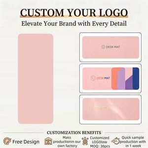 Alfombrilla de Escritorio de Cuero Antideslizante con Logotipo Personalizado, Protector de Escritorio, Alfombrilla Impermeable para Ratón, Alfombrilla para Portátil, para Oficina y Hogar - Product Image 4