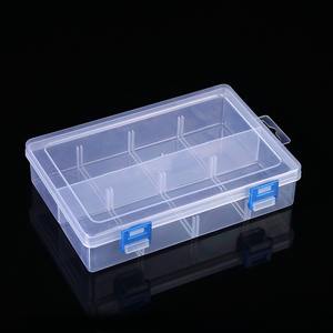 Clear 8-Compartment <b>Storage</b> <b>Box</b> With Lid For Jewelry <b>Tools</b> Cosmetics Accessories Desktop Organizer Zhejiang Made - Product Image 4
