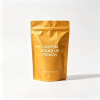 Pochettes personnalisées mates à fermeture éclair, sacs de rangement en plastique refermables pour produits secs, cosmétiques et emballages de collations