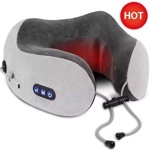 Produits de résolution de problèmes en usine OEM Coussins électriques pour le cou en forme de U avec chaleur du cou Oreiller de massage infrarouge shiatsu - Product Image 1