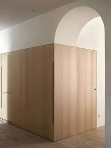 Armoire de cuisine design moderne avec finition mélamine prix de gros en bois avec accessoire de robinet - Product Image 5