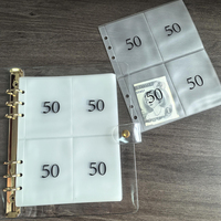 Pochettes de classeur A5 en PVC imperméables de haute qualité, épaisses, sans MOQ, avec 4 poches, pour espèces, impression personnalisée