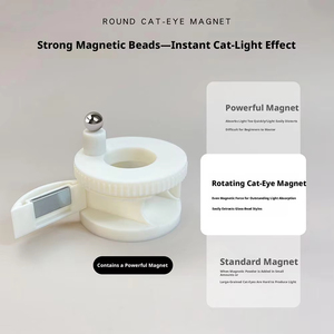 NOUVEAU Aimant pour ongles en plastique super résistant effet œil de chat, large, pour pose latérale, outils de manucure française à aspiration automatique - Product Image 4