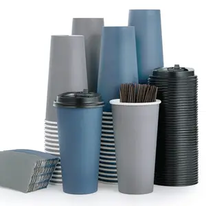 カスタムロゴ環境にやさしいホットコーヒーカップ使い捨て断熱紙ティーカップ