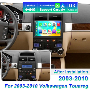 En stock, autoradio Android pour <span class=keywords><strong>Volkswagen</strong></span> Touareg 2003-2010, VW CarPlay 64G Android 13, écran 9 pouces, lecteur DVD automatique - Product Image 1