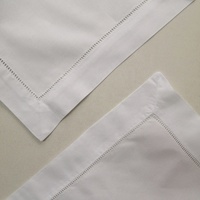 Serviette en dentelle blanche en pur coton de 20 pouces, à point de croix, pour décoration de mariage et de Noël
