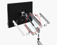 Mini vérin à gaz pour bras de moniteur d'ordinateur, petit vérin hydraulique pour support d'écran, OEM ODM personnalisé