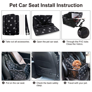 Asiento Elevador Portátil y Transpirable para Perros con Cinturón de Seguridad para Viajes - Product Image 4