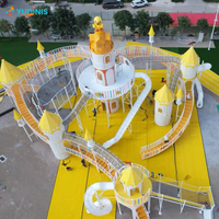 Parc d'aventure écologique pour enfants avec structures à thème naturel pour les attractions touristiques et les centres de villégiature, aire de jeux naturelle