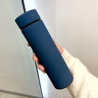 Borraccia termica in acciaio inox da 17oz/500ml, a doppio strato sottovuoto, per tè, acqua, ufficio, uso aziendale.